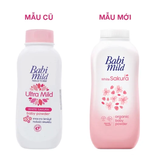 phan rom cho be babi mild white sakura 160g 1