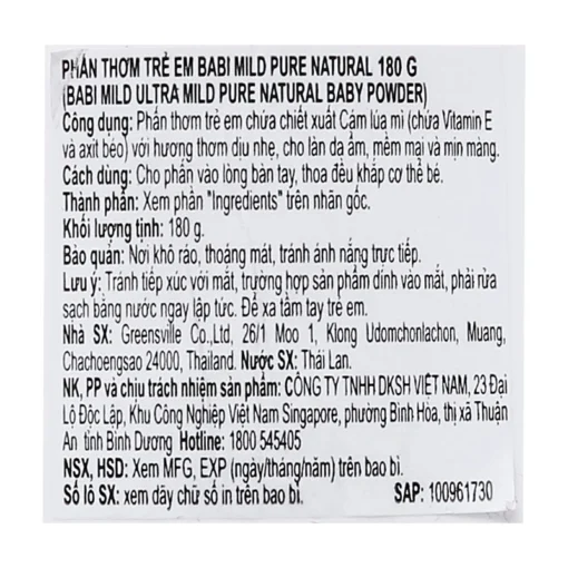 phan thom babi mild pure natural 180g 5 2